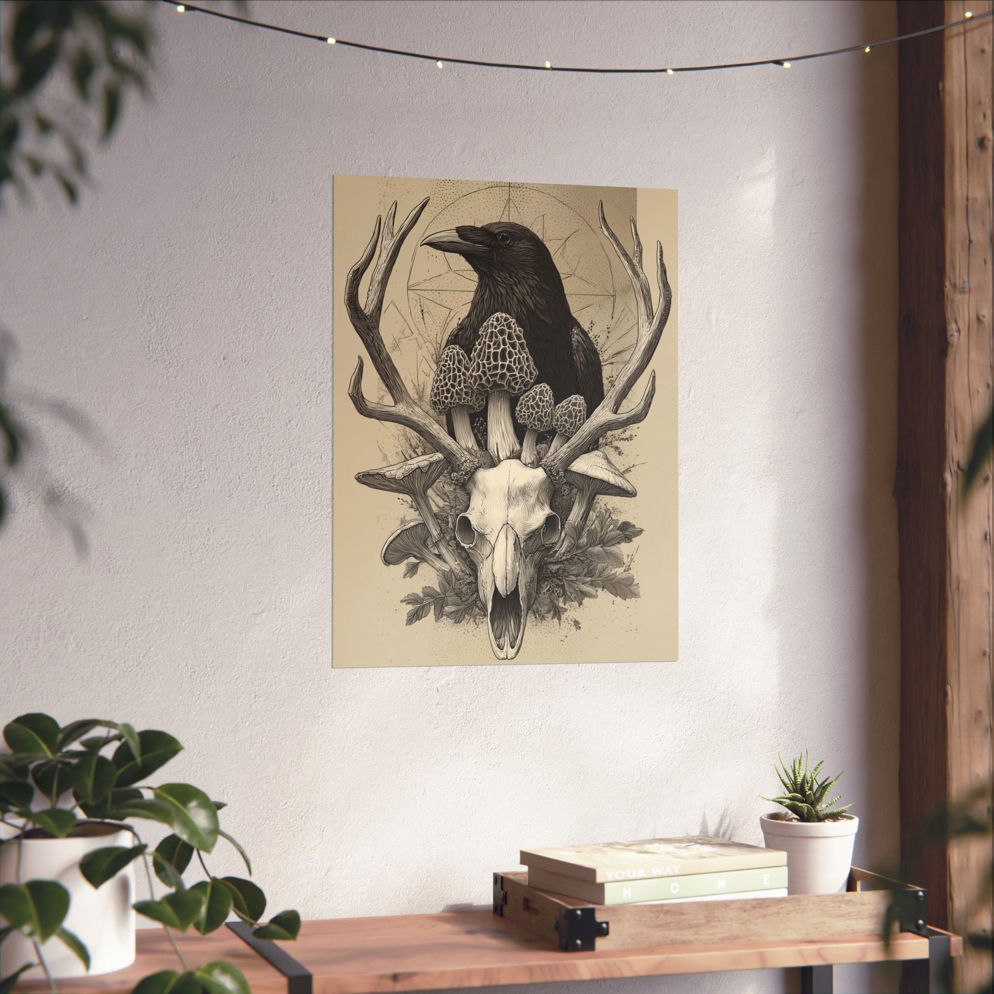 “Ravenwatch Crown” Spring Forest Art Print | Native Morels™