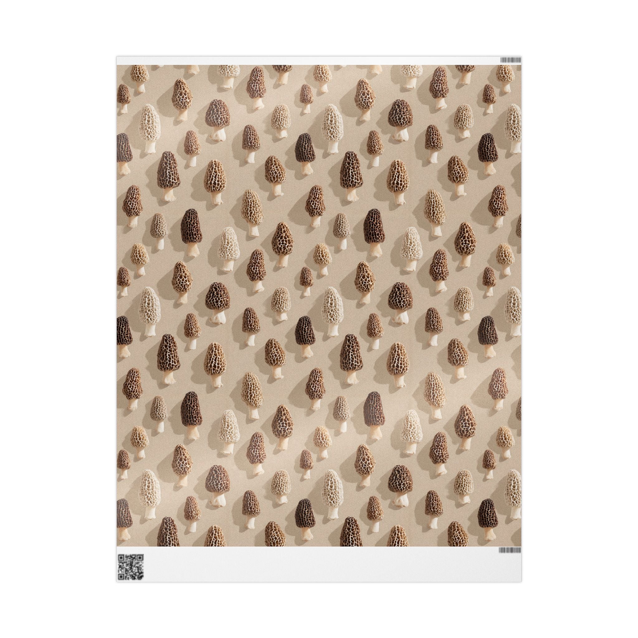 Morel Mushroom Forest Pattern Wrapping Paper | Native Morels™