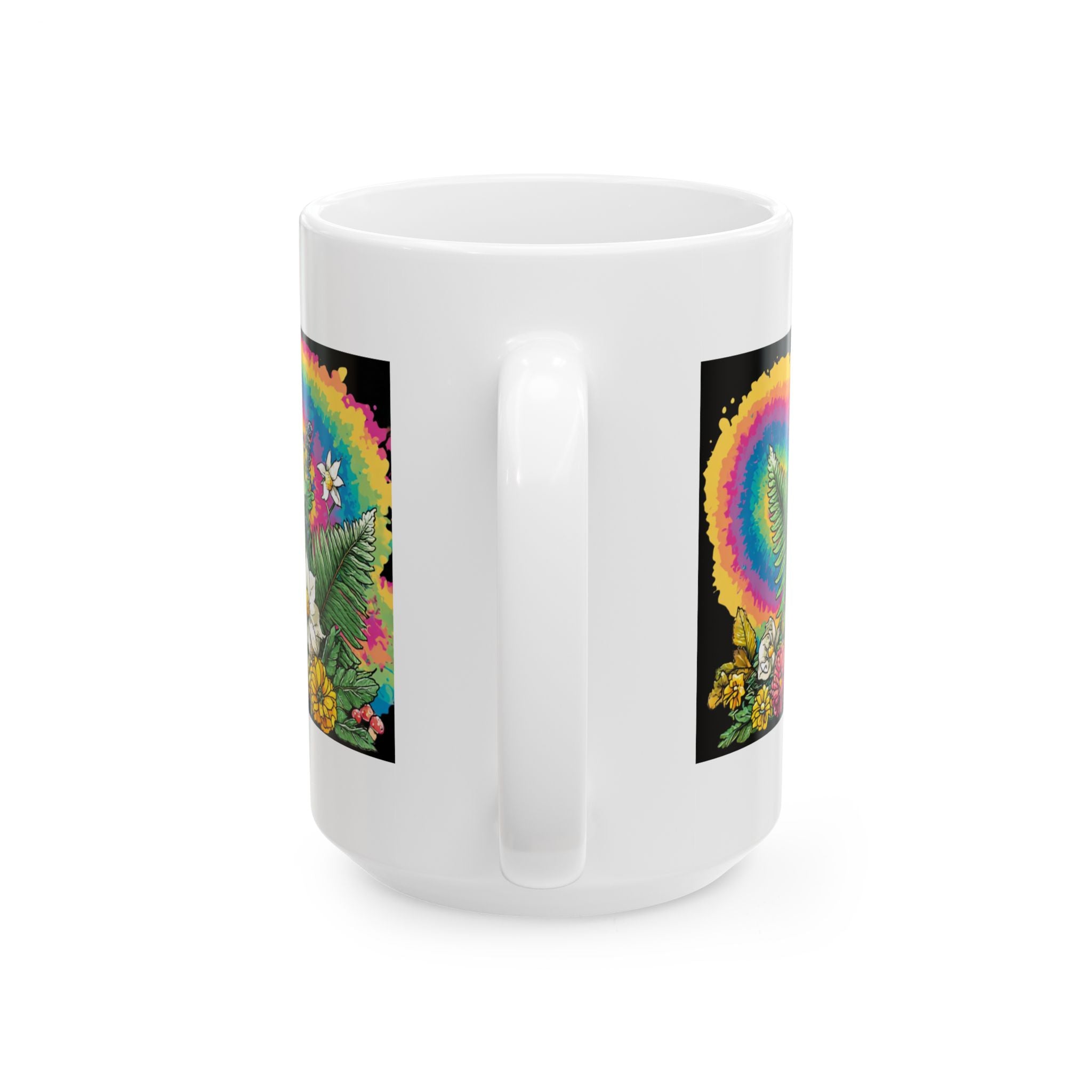 White-Tailed Deer Fawn & Morels Groovy Forest Mug