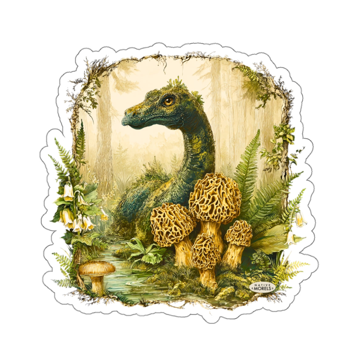 Loch Ness & Morels Mystical Forest Die-Cut Decal