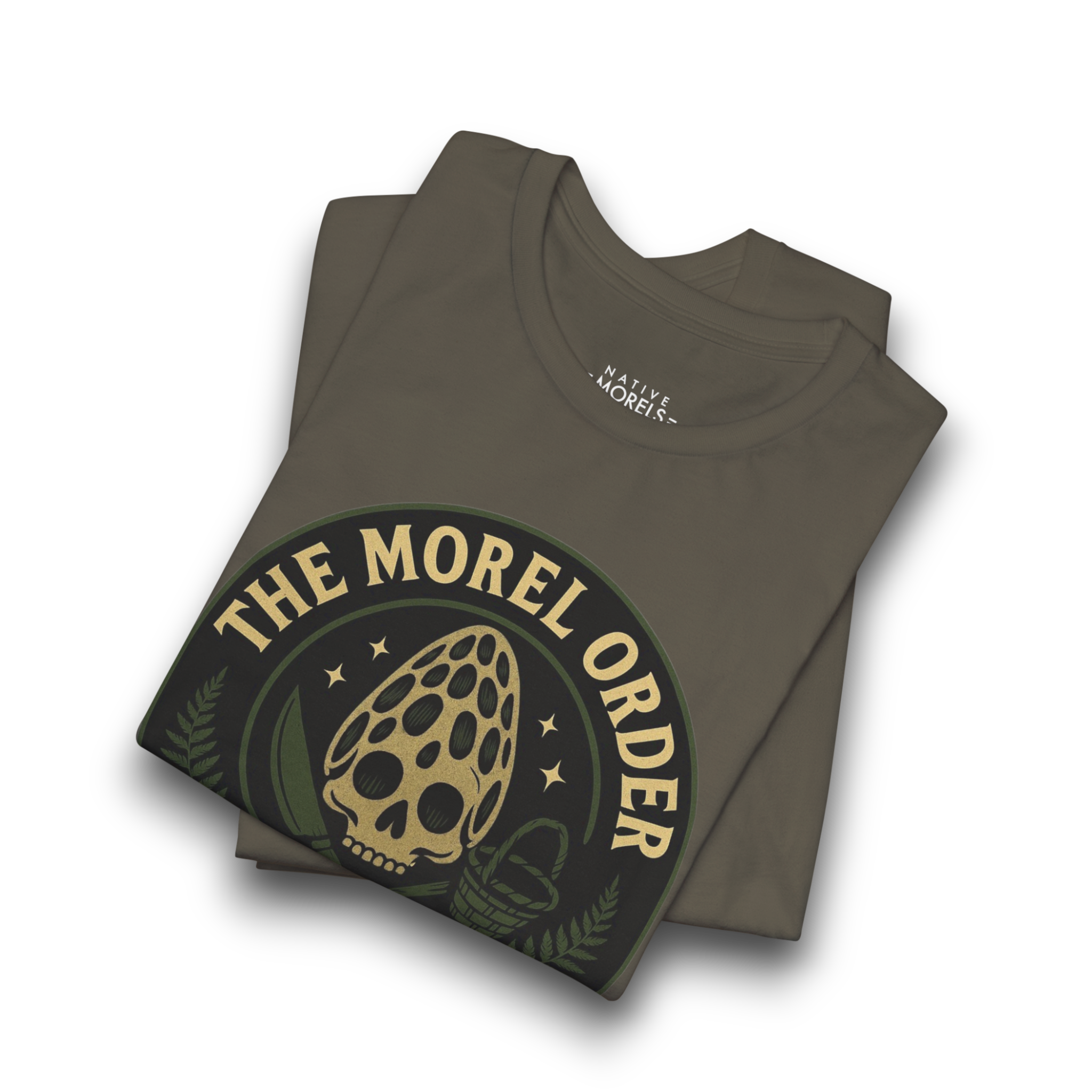 “The Morel Order” Foraging Emblem T-Shirt | Native Morels™