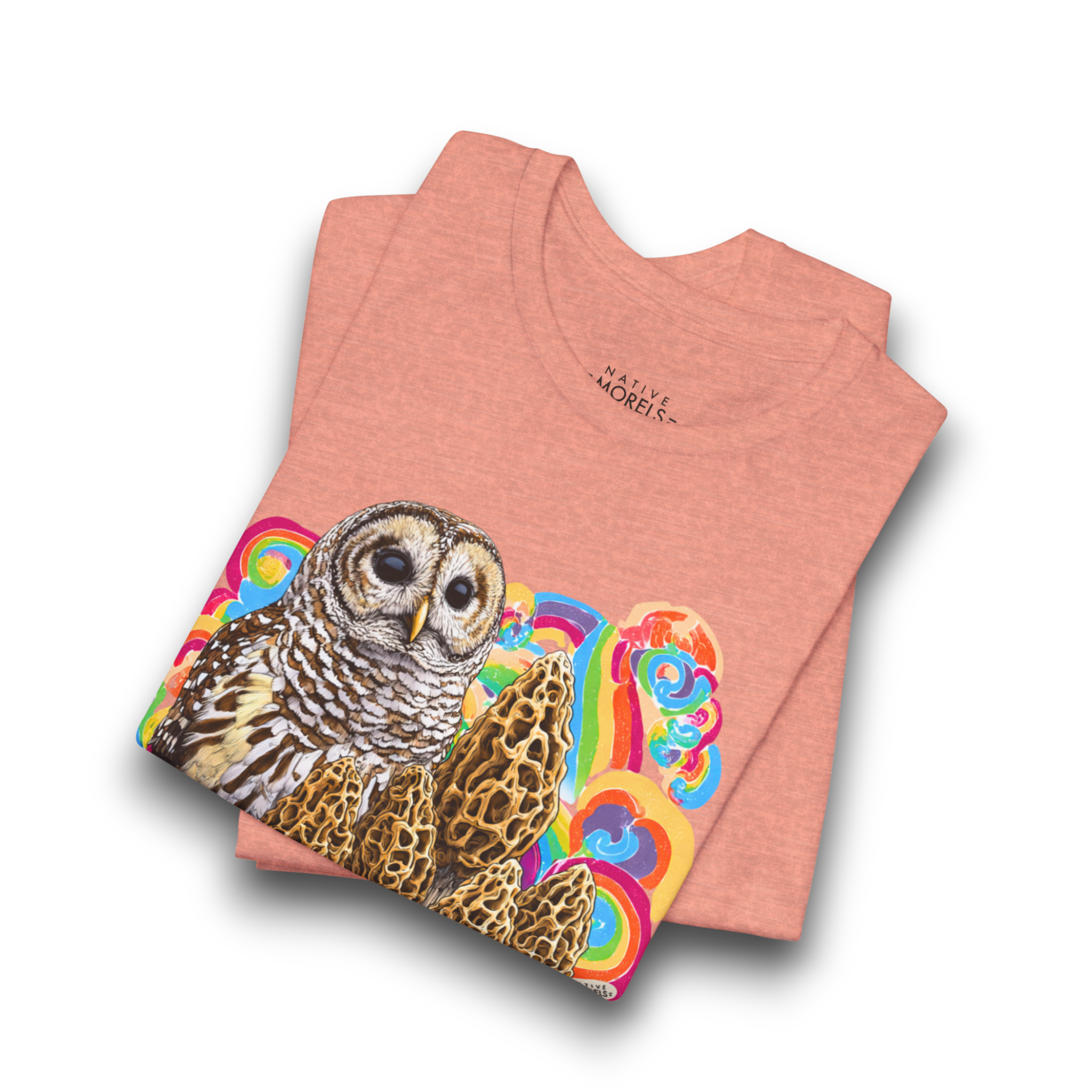Barred Owl Groovy Forest Tee | Native Morels™