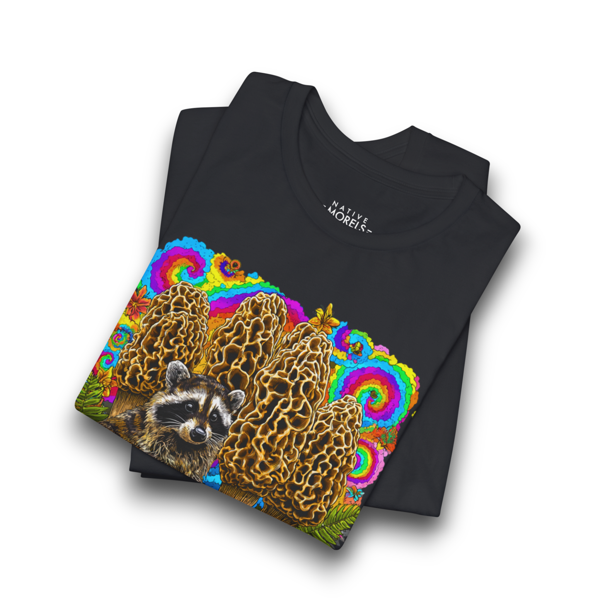 Raccoon Groovy Forest Tee | Native Morels™