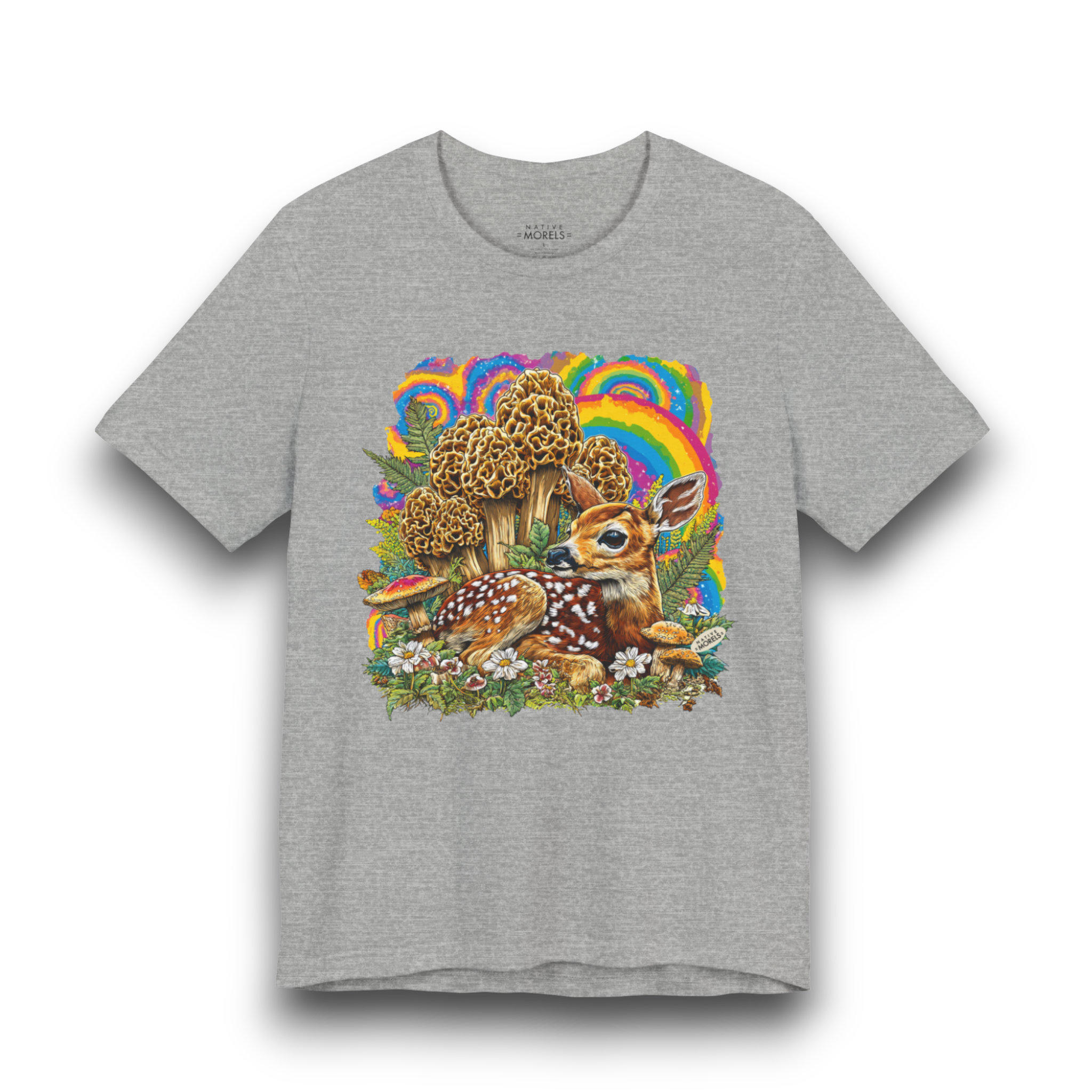 White-Tailed Deer Fawn Groovy Forest Tee | Native Morels™