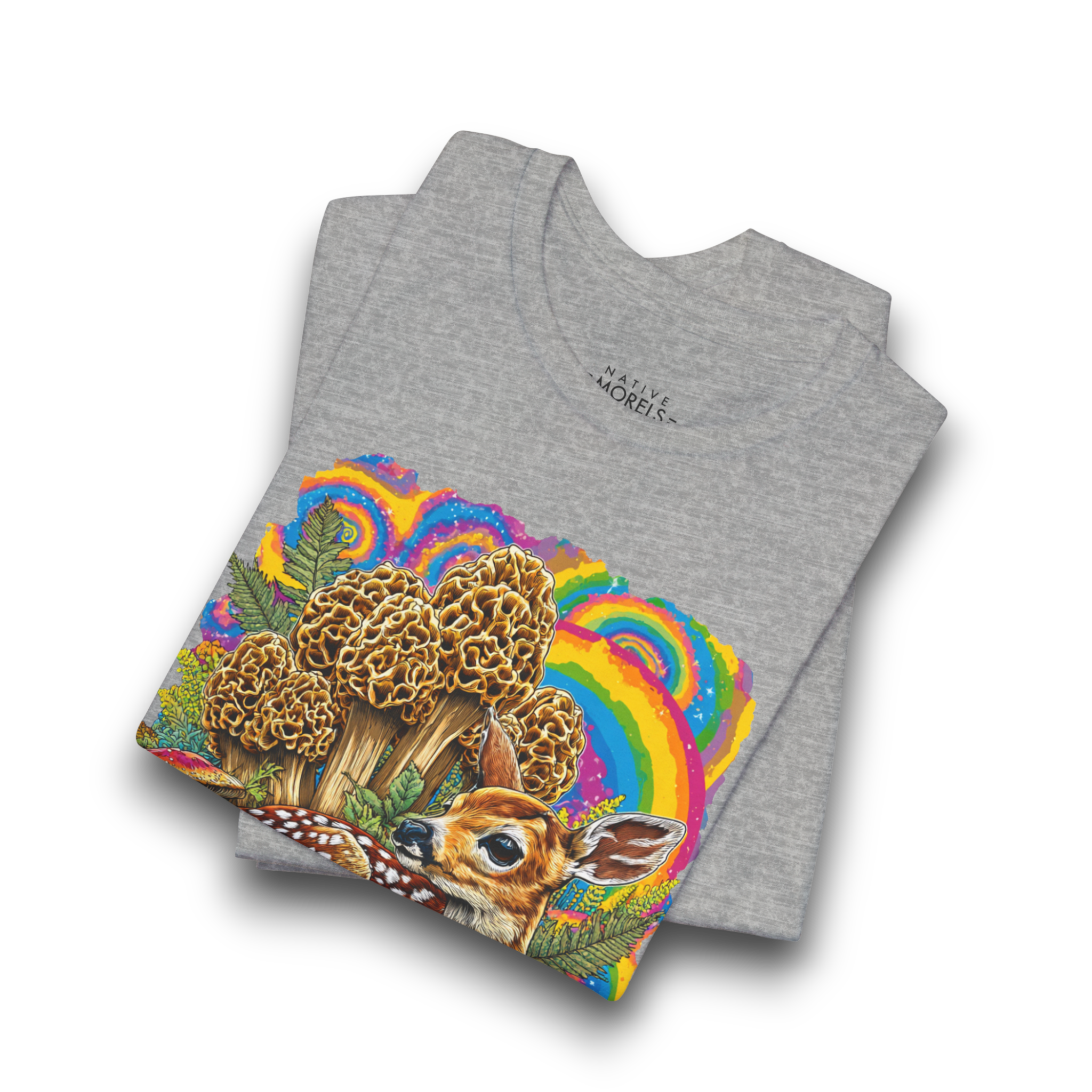 White-Tailed Deer Fawn Groovy Forest Tee | Native Morels™