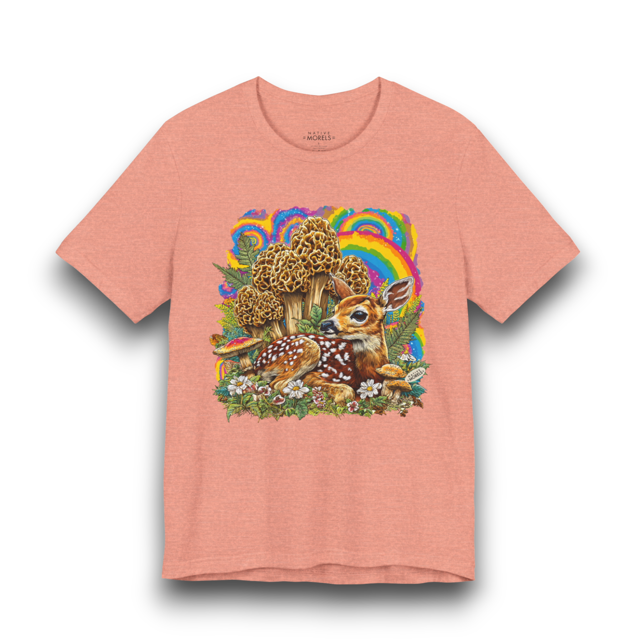 White-Tailed Deer Fawn Groovy Forest Tee | Native Morels™