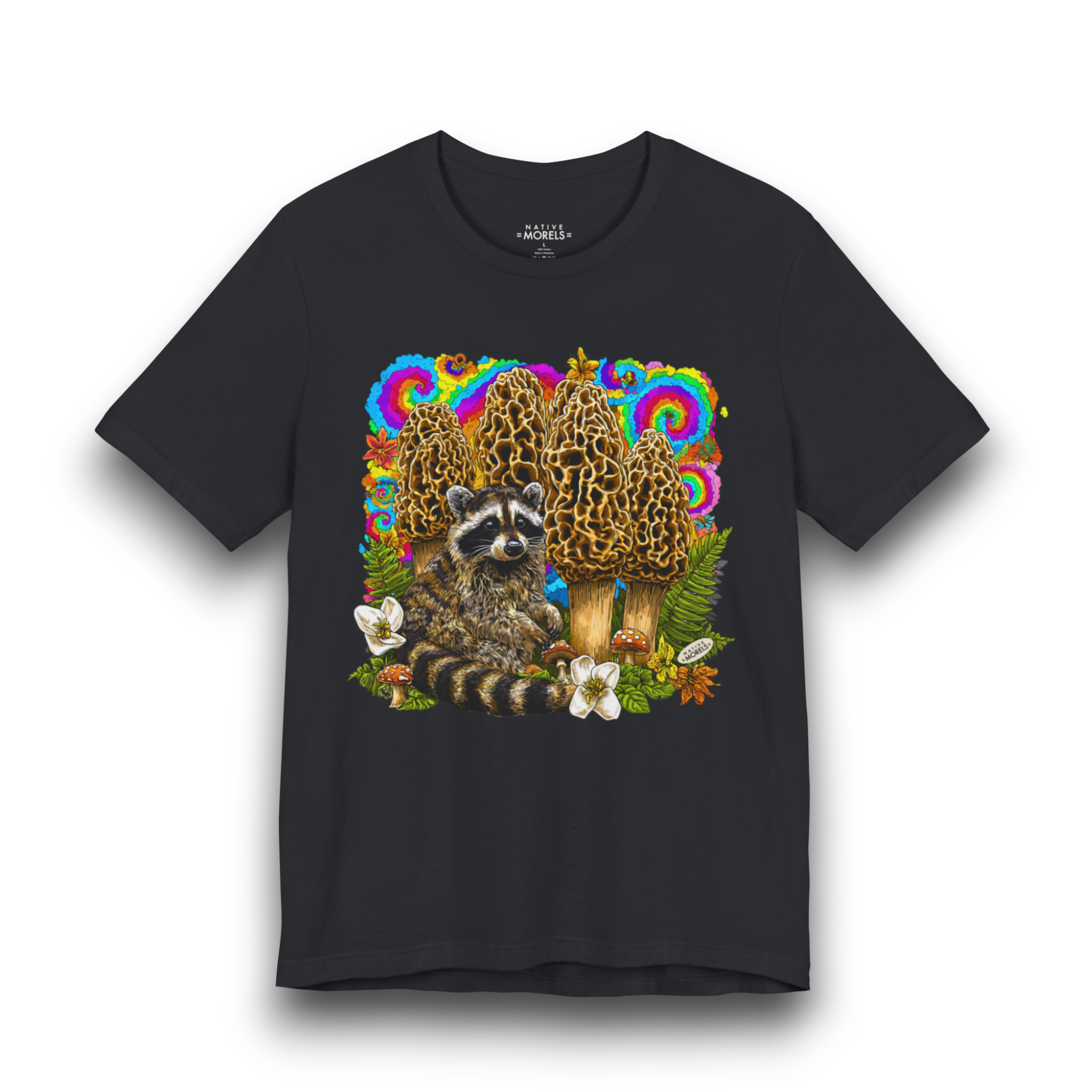 Raccoon Groovy Forest Tee | Native Morels™