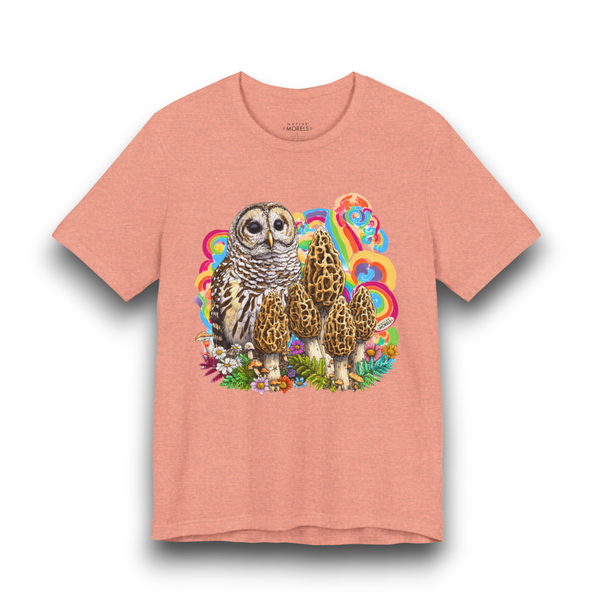 Barred Owl Groovy Forest Tee | Native Morels™
