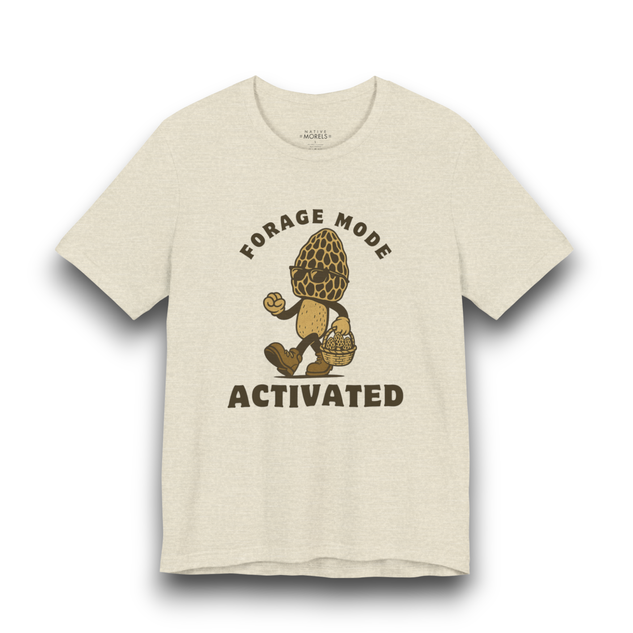 “Forage Mode Activated” Morel Mushroom T-Shirt | Native Morels™