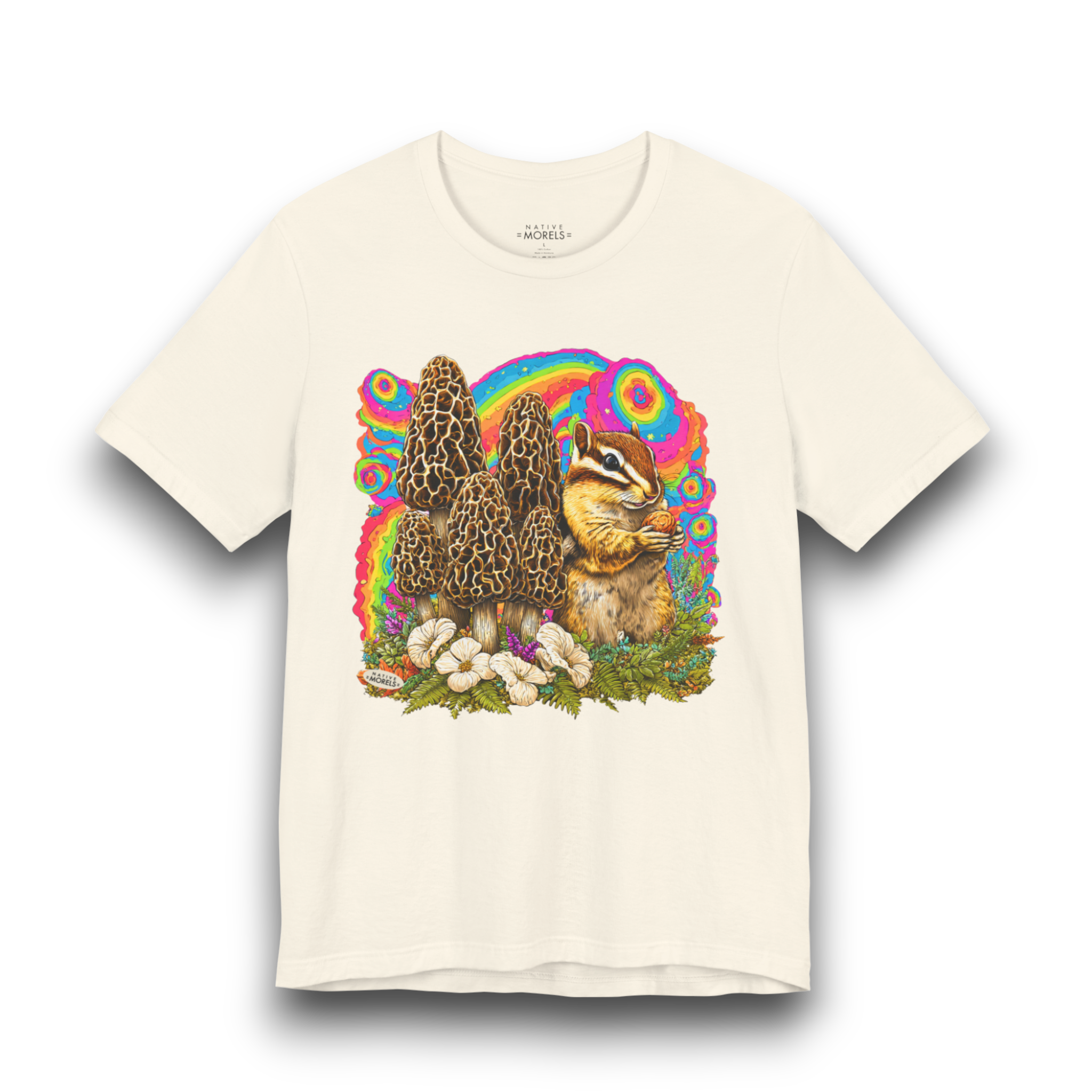 Chipmunk Groovy Forest Tee | Native Morels™