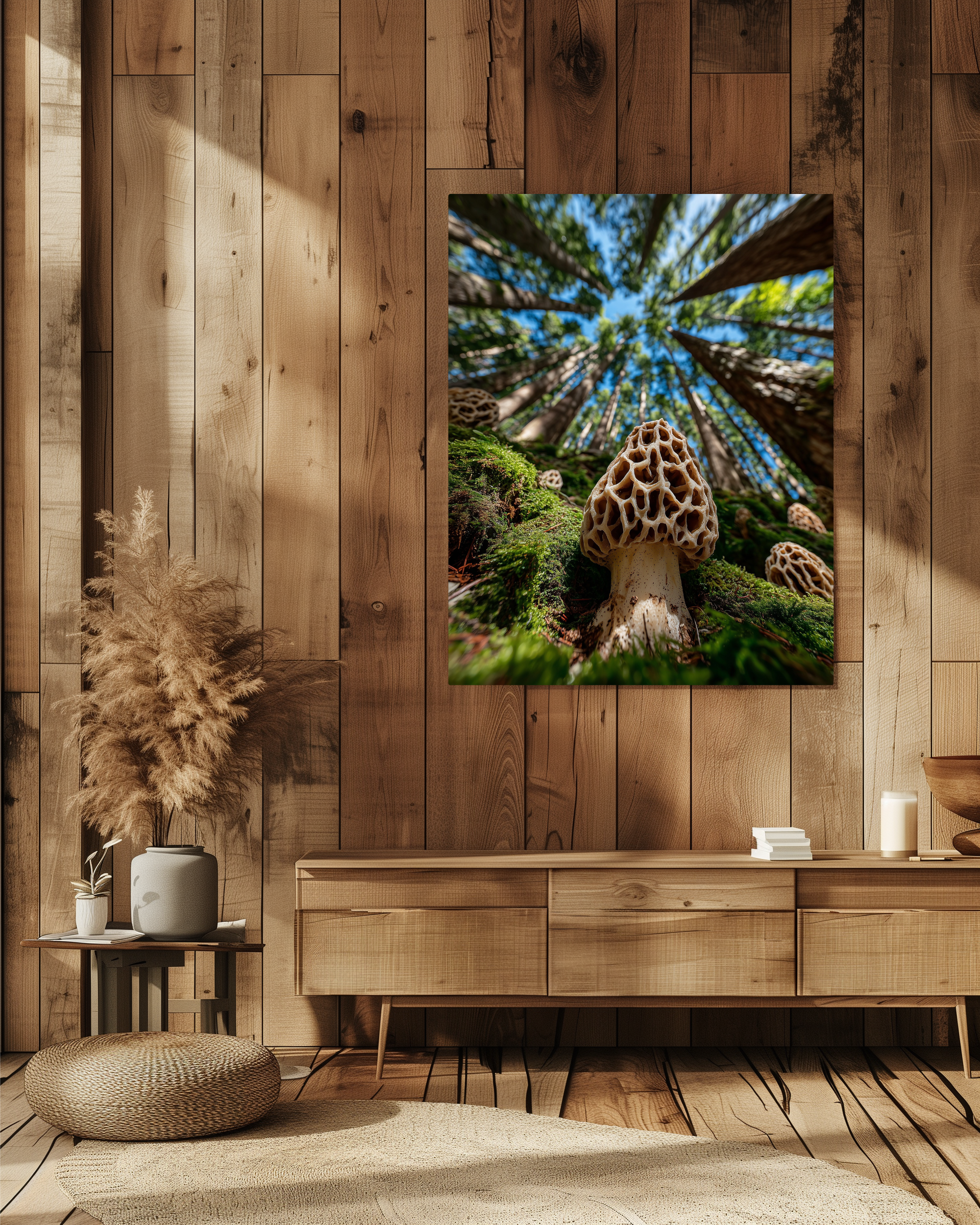 Forest Floor Ascension — Morel Mushroom Canvas | Native Morels™